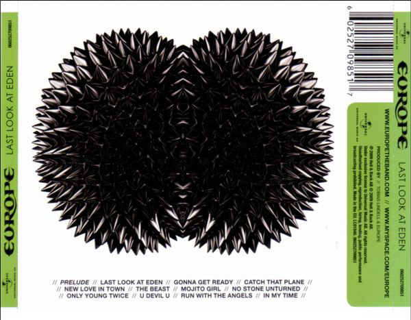 Europe  Last Look At Eden; Limited Edition : Back